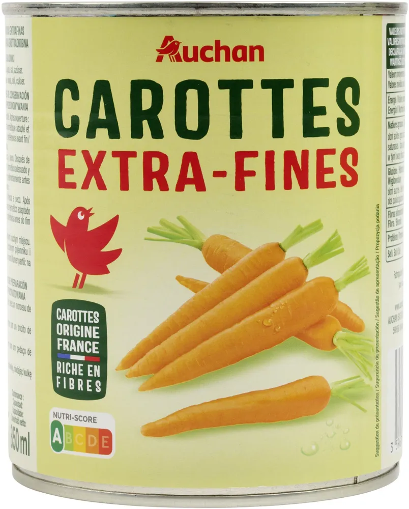Carottes extra-fines