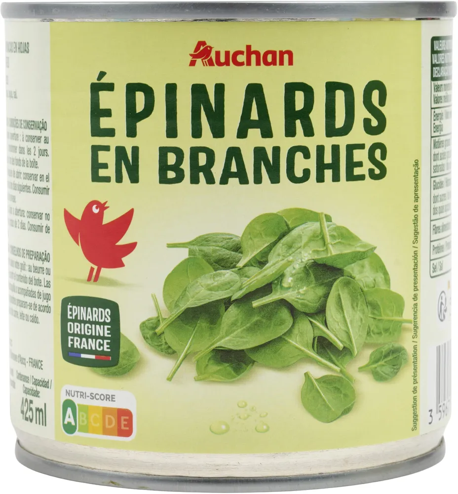 Epinards en branches
