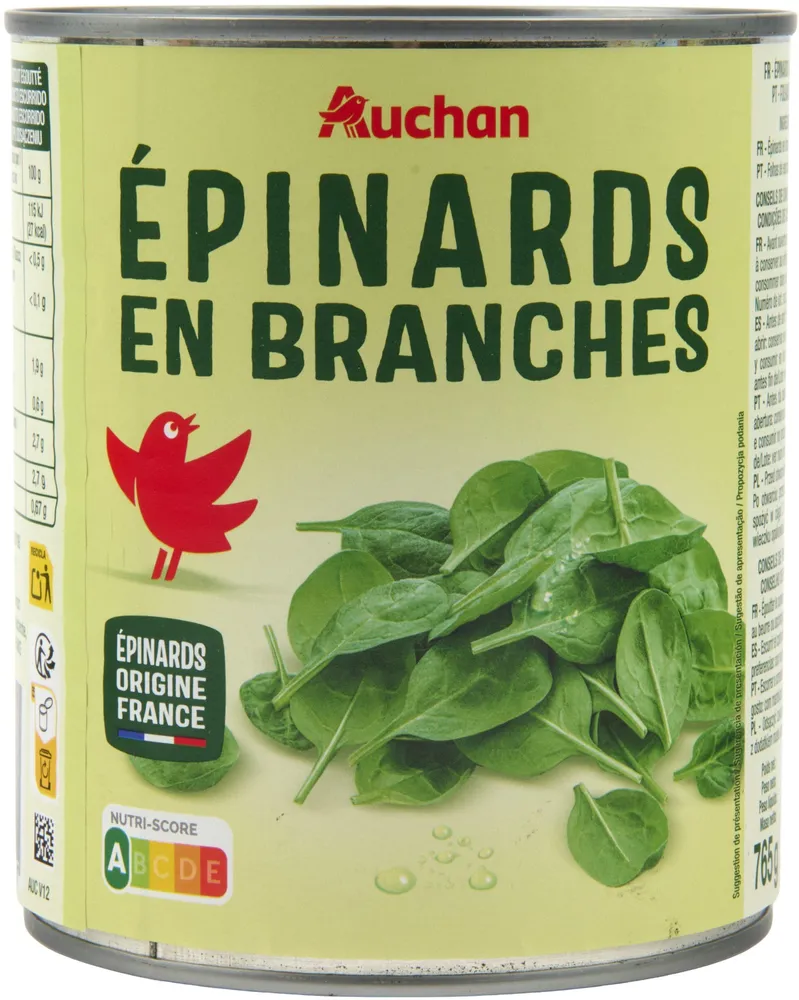 Epinards en branches