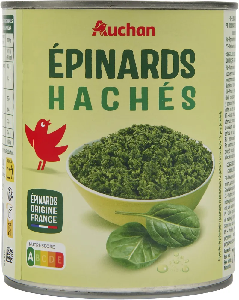 Epinards Hachés