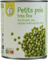 Petits pois à l'étuvée très fins