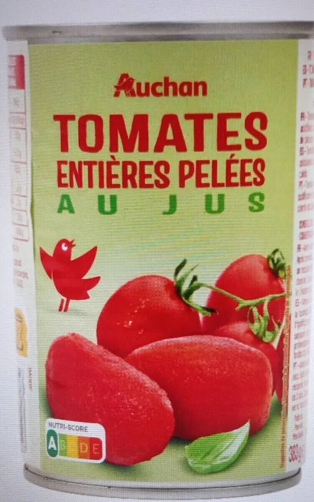 Tomates entières pelées au jus