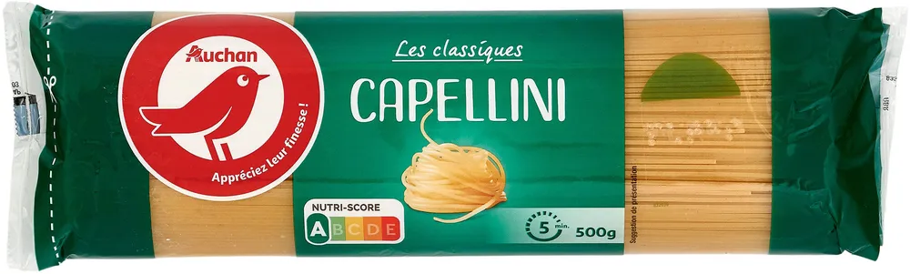 Pâtes de qualité supérieure: Alphabet, Mini Farfalle, Mini Penne, Cheveux d'ange, Coquillettes, Coudes rayés, Farfalles, Frivoli, Macaroni, Nouilles, Penne Rigate, Petits paniers, Serpentini, Fusilli