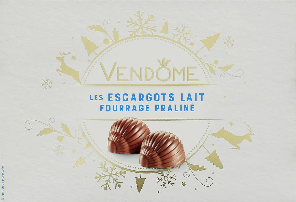 Les escargots lait fourrage praliné