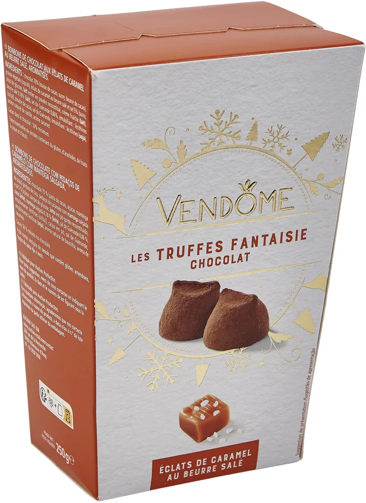 Les truffes fantaisie chocolat - éclats de caramel au beurre salé
