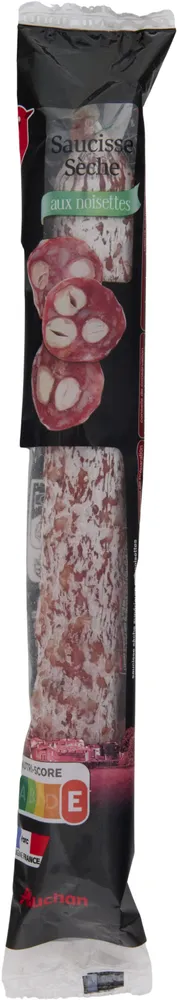 Saucisse sèche aux noisettes