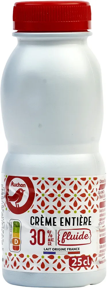 Crème entière fluide30% mat. gr.