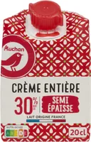 Crème entière semi-épaisse30% mat. gr.