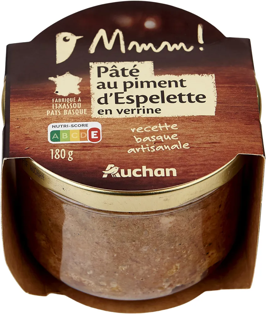 Pâté au piment d'Espelette en verrine - recette basque artisanale