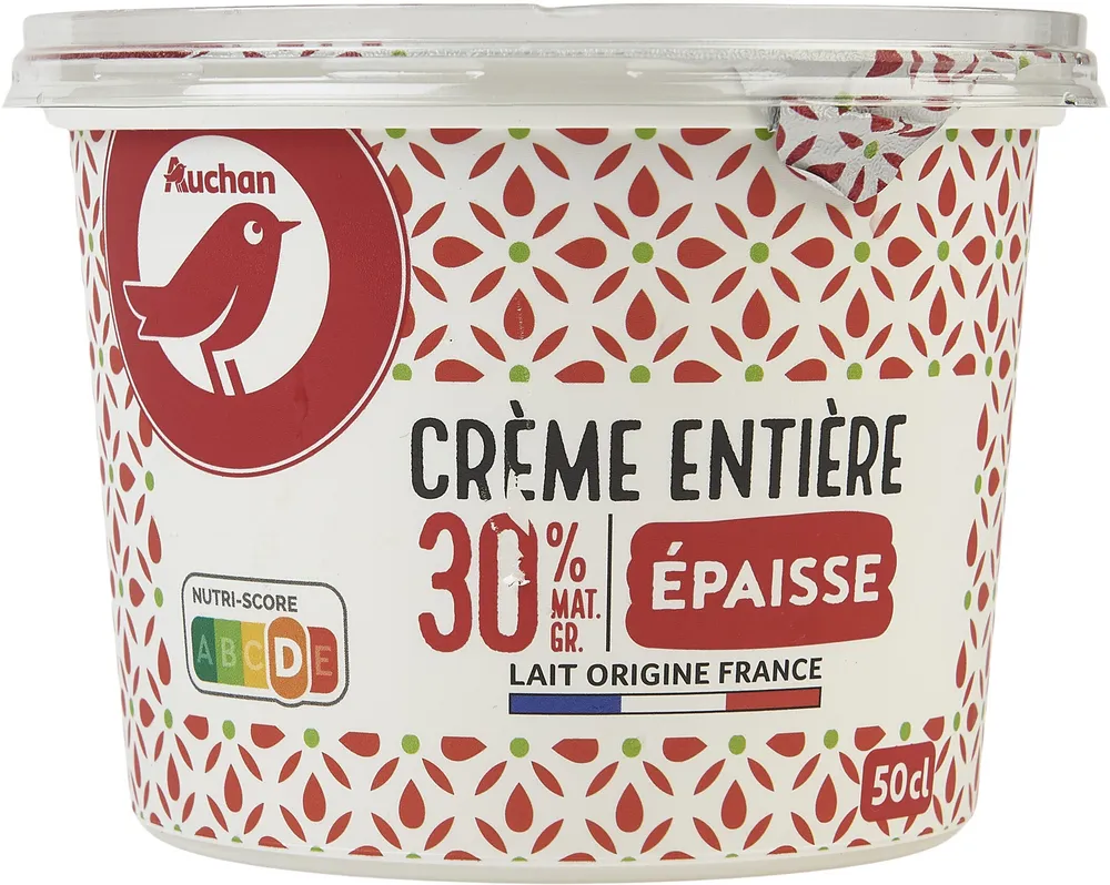 Crème entière épaisse30% Mat. Gr.