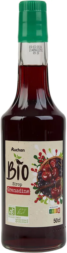 Sirop grenadine bio
