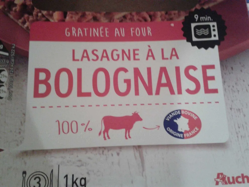Lasagne à la Bolognaise Gratinée au Four