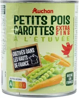 Petits pois carottes à l'étuvée extra-fins