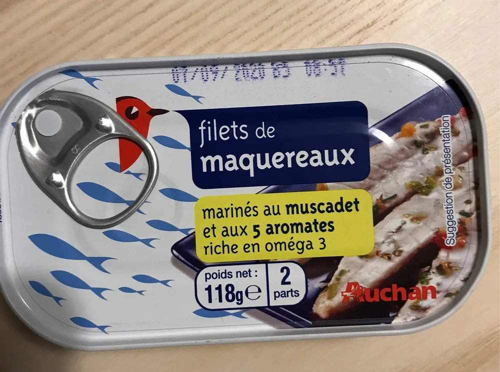 Filets de maquereaux muscadet et 5 aromates