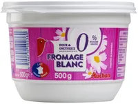 Fromage blancDoux et Onctueux0% de matière grasseLait Origine FranceSource de calcium