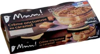 Auchan gourmetcreme onctueuse au caramel avec sachet d eclats de caramel