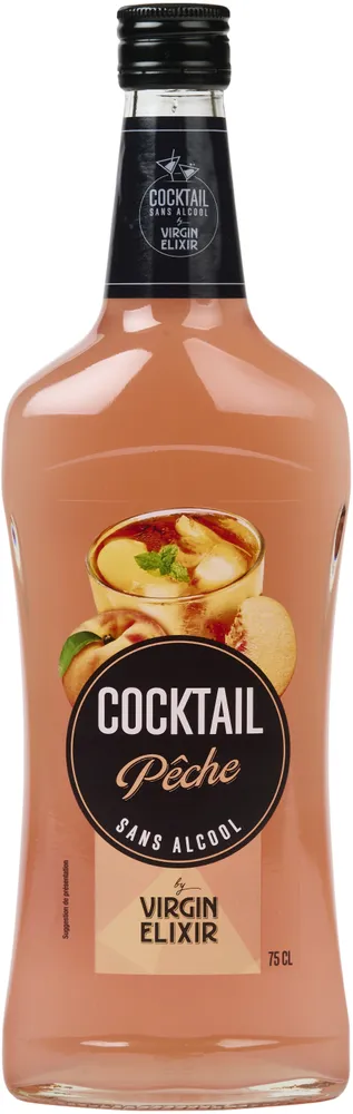 Cocktail sans alcool pêche