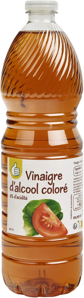 Vinaigre d'alcool coloré 6% d'acidité