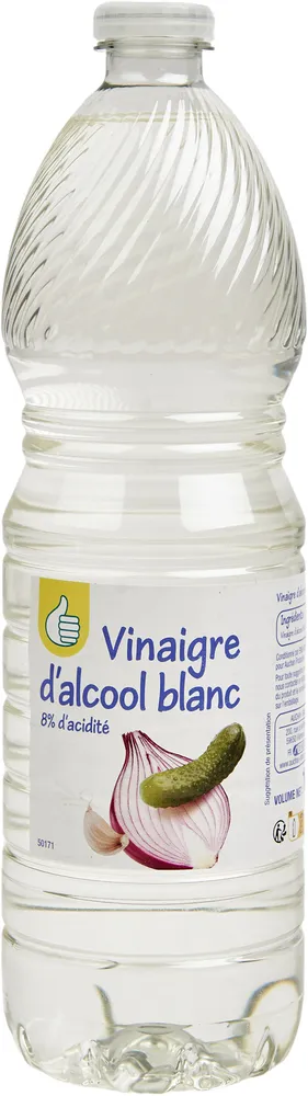 Vinaigre d'alcool blanc 8% d'acidité