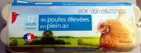 12 œufs moyens de poules élevées en plein air