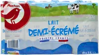 Lait demi-écréméen face avant ne pas mettre de picto nutritionnel ni la phrase de renvoi % des Repères ou AQR