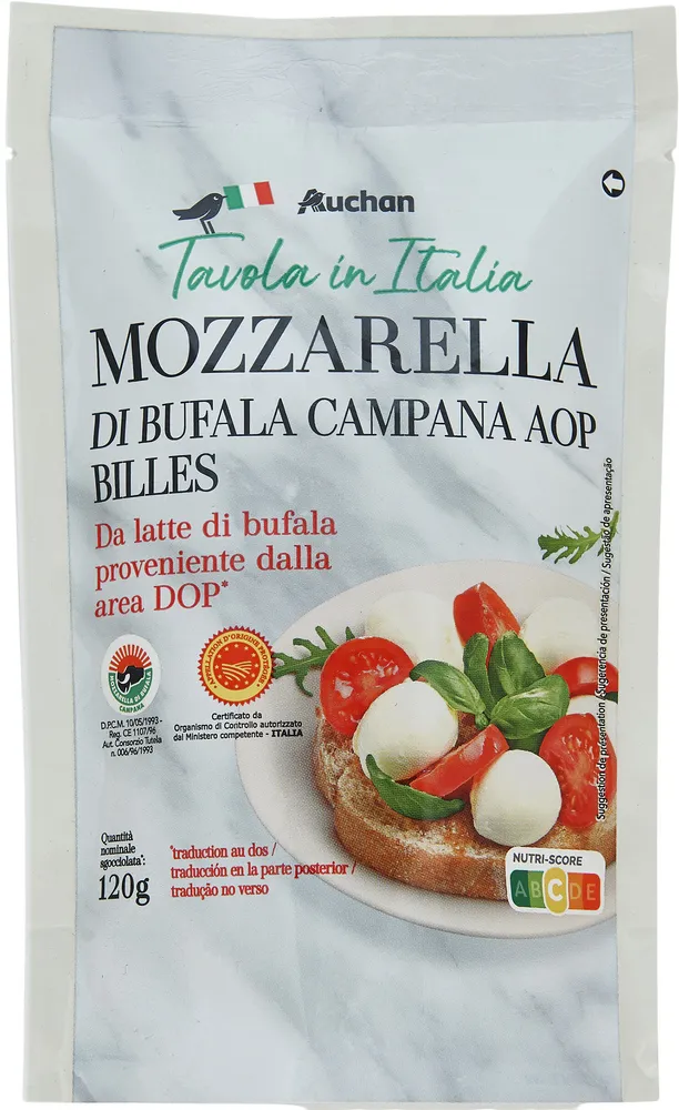 Mozzarella di bufala campana AOP