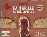 Pain grillé au blé complet