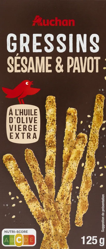 Gressins sésame pavot