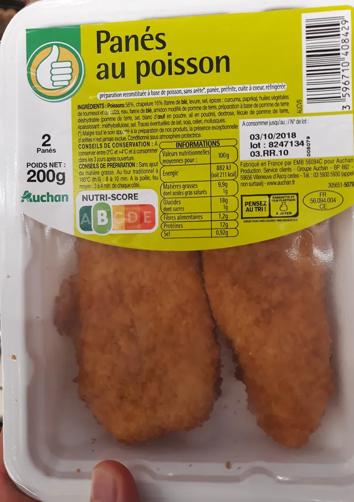Pouce - Panés au poisson