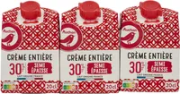 Crème entière semi-épaisse30% mat. gr.