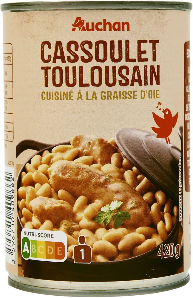 Cassoulet Toulousain cuisiné à la graisse d'oie