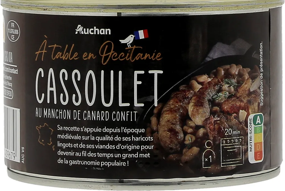 Cassoulet au manchon de canard confit