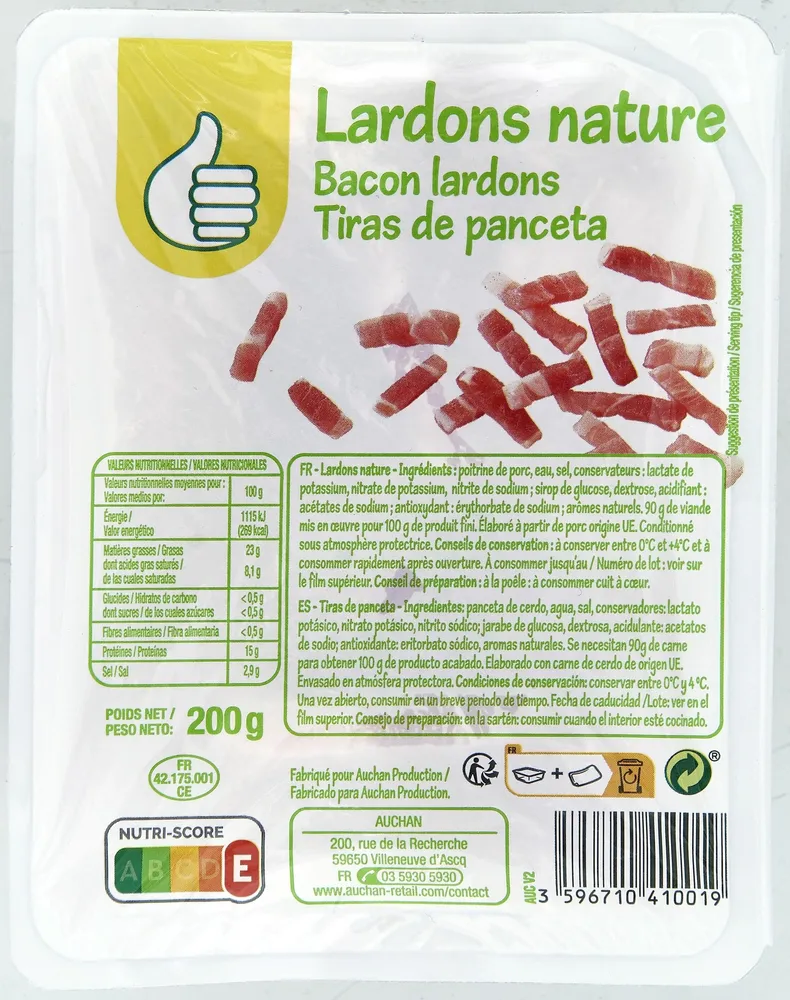 Lardons nature