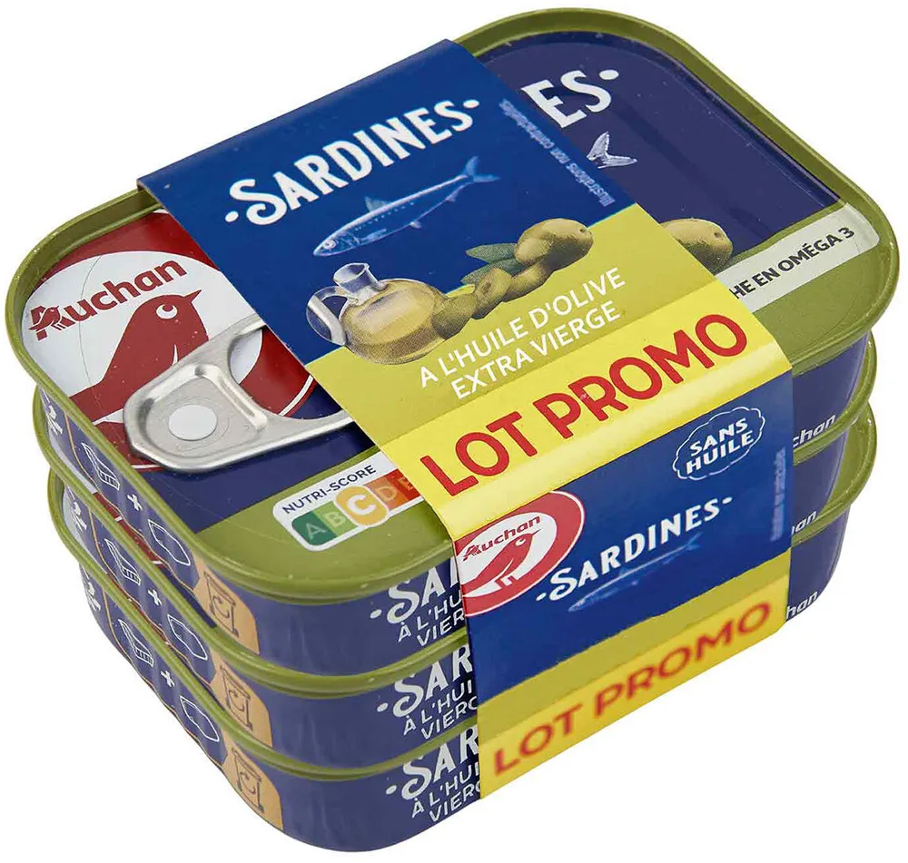 Sardines à l'huile d'olive vierge extra