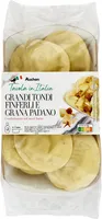 Grandi tondi finferli trifolati e Grana Padano