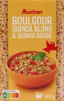 Boulgour, quinoa blond, quinoa rouge nature