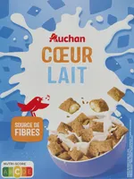 Auchan cereales coeur lait 400g