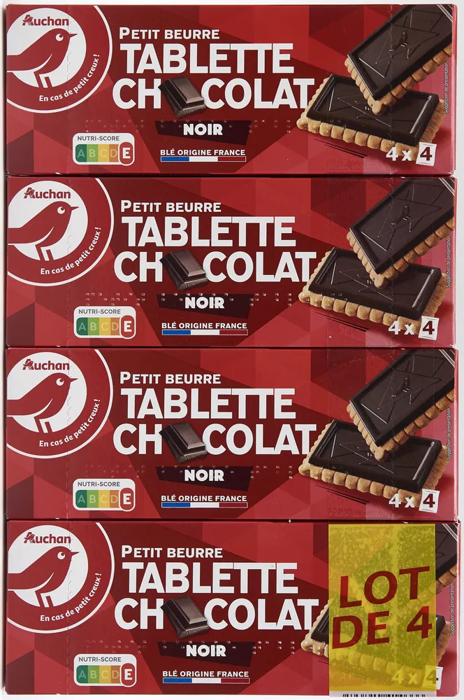 Petit beurre tablette chocolat noir