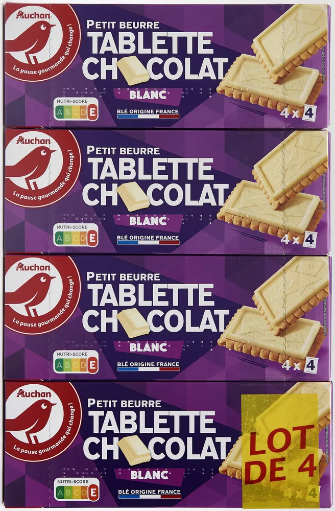 Petit beurre tablette chocolat blanc