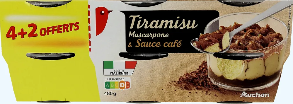 Tiramisu Mascarpone et Sauce café