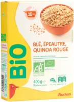 Blé, épeautre, quinoa rouge