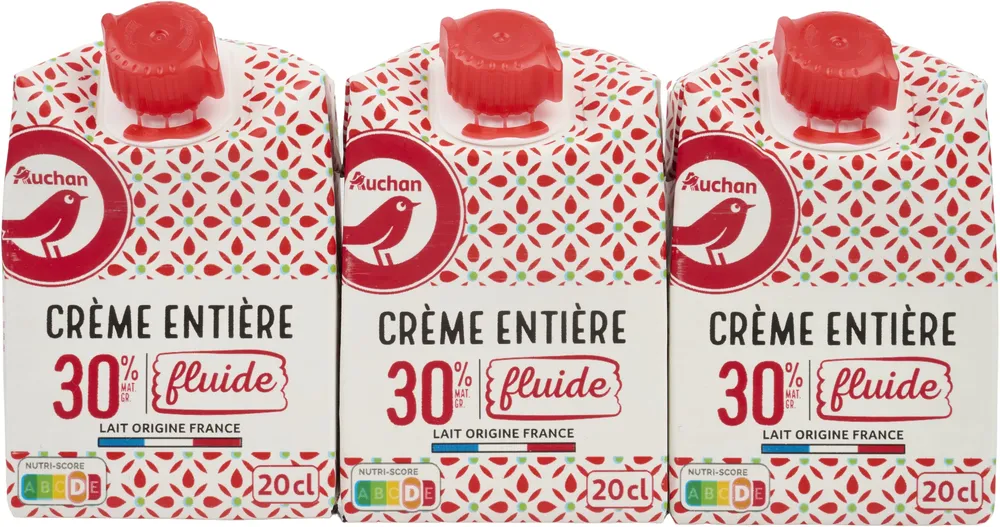 Crème entière fluide30% mat. gr.
