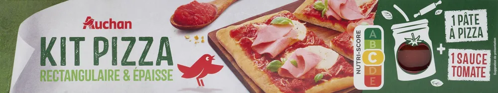 Kit PizzaRectangulaire et épaisse1 pâte à pizza + 1 sauce tomate