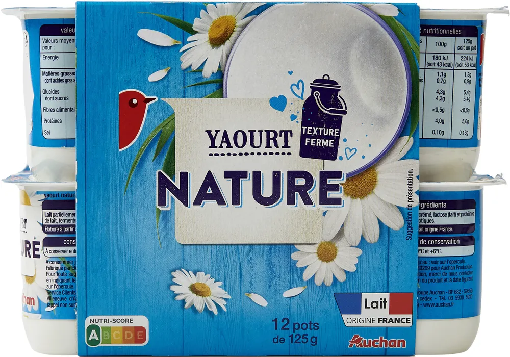 Yaourt naturetexture ferme