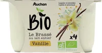 Yaourt brassé vanille issu de l'agriculture biologique