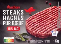 Steaks hachés15% de matière grasse