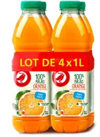 100% Pur jusOrangesans pulpeRiche en vitamine CSans sucres ajoutés** Comme tous les jus de fruits. Contient les sucres naturellement présents dans les fruits.