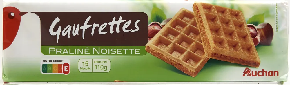 Gaufrettes praliné noisette