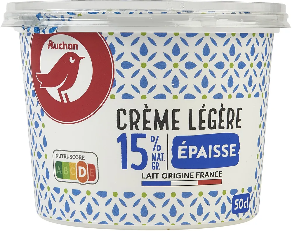 Crème légère épaisse15% Mat. Gr.