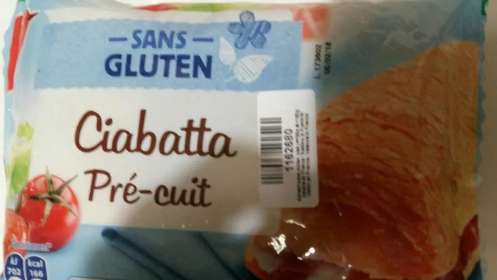 Ciabatta pré-cuit sans gluten